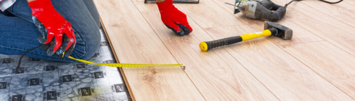 Handyman,Installing,New,Laminated,Wooden,Floor