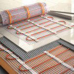 Underfloor,Heating,Installation,Concept.,Mat,Elecric,Heating,System,With,Ceramic