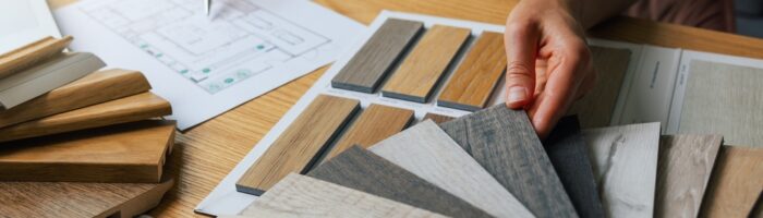 Interior,Designer,Working,On,New,House,Design,Project,In,Office.